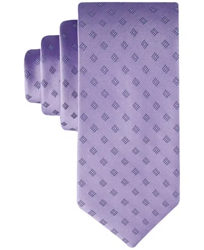 Calvin Klein Men's Shelby Textured Tie In Lilac