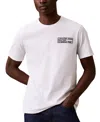 Calvin Klein Men's Short Sleeve 1968 Monogram Logo Graphic Classic T-shirt In Brilliant White
