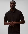 Calvin Klein Men's Short Sleeve Polo Shirt In Black