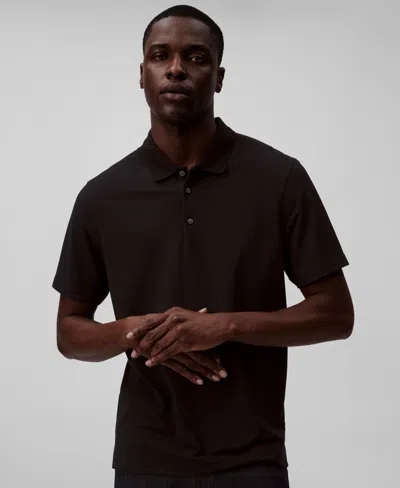 Calvin Klein Men's Short Sleeve Polo Shirt In Black