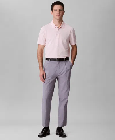 Calvin Klein Men's Short Sleeve Polo Shirt In Neutral