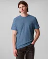 Calvin Klein Men's Short Sleeve Supima Cotton Interlock T-shirt In Blue