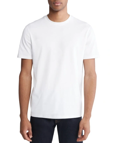 Calvin Klein Men's Short Sleeve Supima Cotton Interlock T-shirt In White