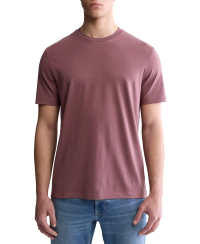 Calvin Klein Men's Short Sleeve Supima Cotton Interlock T-shirt In Capri Rose