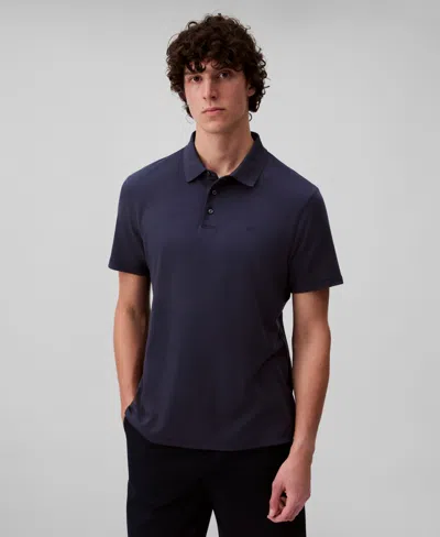Calvin Klein Men's Short Sleeve Supima Cotton Polo Shirt In Blue