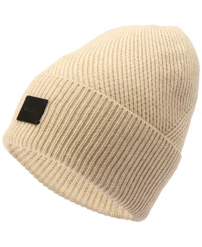 Calvin Klein Men's Side Transfer Cuff Beanie In Unbleached Heather