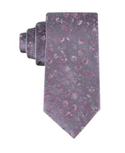 Calvin Klein Men's Silk Floral Tie In Green
