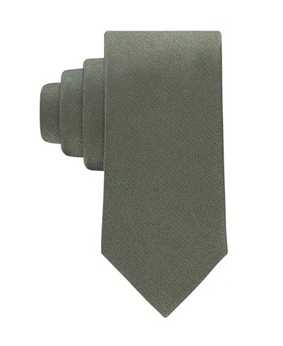 Calvin Klein Men's Silky Solid Tie In Green
