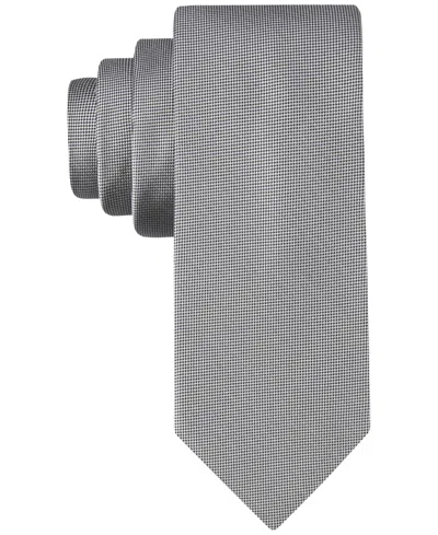 CALVIN KLEIN MEN'S SILVER-SPUN SOLID TIE