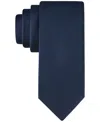 Calvin Klein Men's Silver-spun Solid Tie In Navy