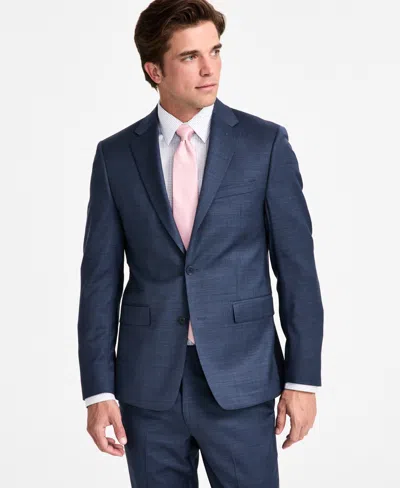 Calvin Klein Men's Skinny-fit Wool Blend Suit Jacket In Blue