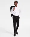 Calvin Klein Men's Skinny-fit Wool Blend Suit Pants In Black