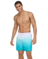 Calvin Klein Volley Swim Trunks Men's Atlantis Gradient Dot Print Fts943 In Atlantis