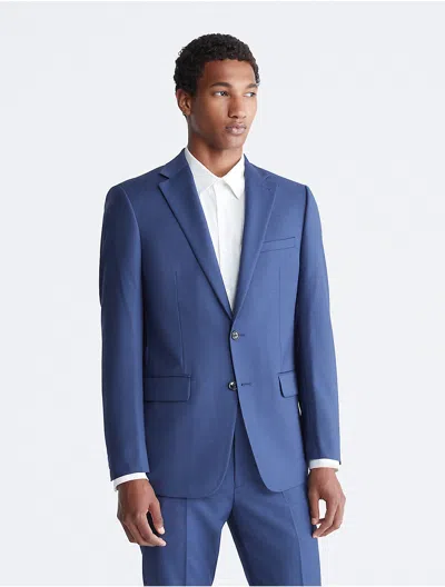 Calvin Klein Men's Slim Fit Blue Suit Jacket In Navy