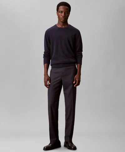 CALVIN KLEIN MEN'S SLIM-FIT CHECK TROUSER PANTS