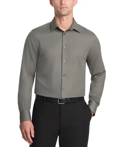 Calvin Klein Men's Slim Fit Dress Shirt In Gray