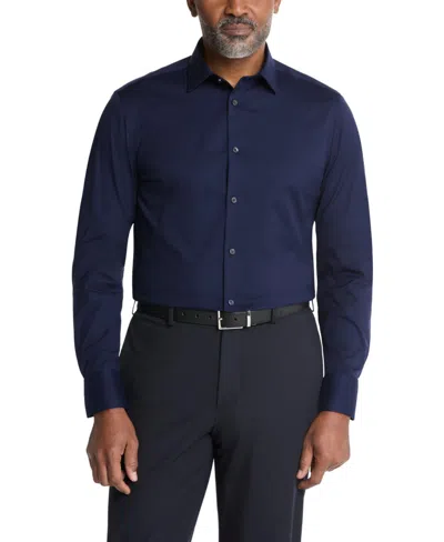 Calvin Klein Men's Slim Fit Dress Shirt In Blue
