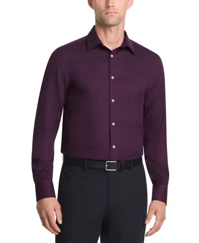 Calvin Klein Men's Slim Fit Dress Shirt In Purple