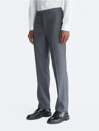 Calvin Klein Men's Slim Fit Heather Grey Suit Pants