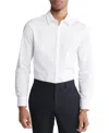 CALVIN KLEIN MEN'S SLIM FIT LONG SLEEVE SOLID BUTTON-FRONT SHIRT