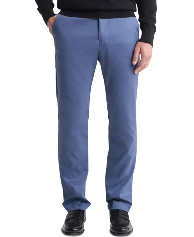 Calvin Klein Men's Slim-fit Modern Stretch Chino Pants In Vintage Indigo