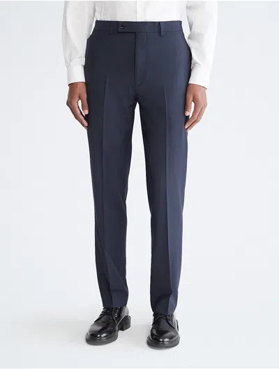 Calvin Klein Men's Slim Fit Navy Suit Pants In Blue