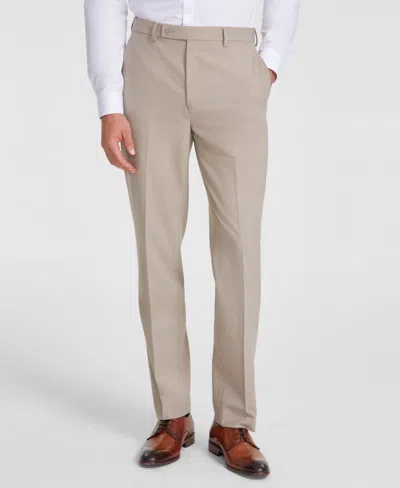 Calvin Klein Men's Slim-fit Solid Dress Pants In Tan