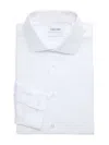 Calvin Klein Men's Slim Fit Solid Dress Shirt In White