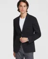 Calvin Klein Men's Slim-fit Solid Knit Sport Coat In Black