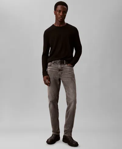 Calvin Klein Men's Slim Fit Stretch Jeans In Black