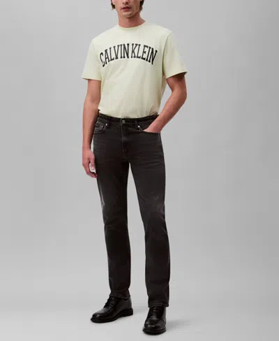 Calvin Klein Men's Slim Fit Stretch Jeans In Black Mist