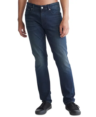 Calvin Klein Men's Slim Fit Stretch Jeans In Boston Blue