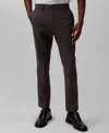 Calvin Klein Men's Slim-fit Stretch Wrinkle-resistant Tech Pants In Gray