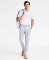 Calvin Klein Men's Slim-fit Suit Pants In Blue