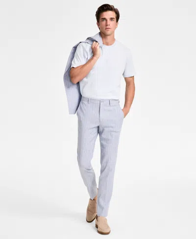 Calvin Klein Men's Slim-fit Suit Pants In Blue