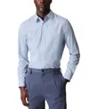 Calvin Klein Men's Slim Fit Supima Stretch Long Sleeve Button-front Shirt In Niagara Mist
