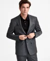 Calvin Klein Men's Slim-fit Wool-blend Stretch Suit Jackets In Grey