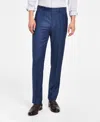 Calvin Klein Men's Slim-fit Wool-blend Stretch Suit Pants In Blue Neat