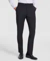 Calvin Klein Men's Slim-fit Wool-blend Stretch Suit Pants In Charcoal