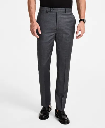 Calvin Klein Men's Slim-fit Wool-blend Stretch Suit Pants In Grey