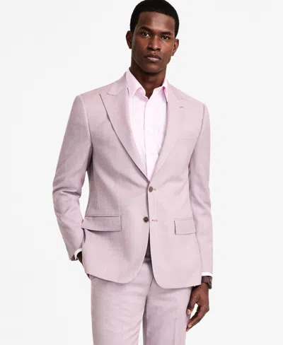Calvin Klein Men's Slim Fit Wool Blend Suit Jacket In Pink