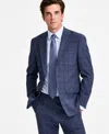 Calvin Klein Men's Slim-fit Wool-blend Suit Jacket In Blue