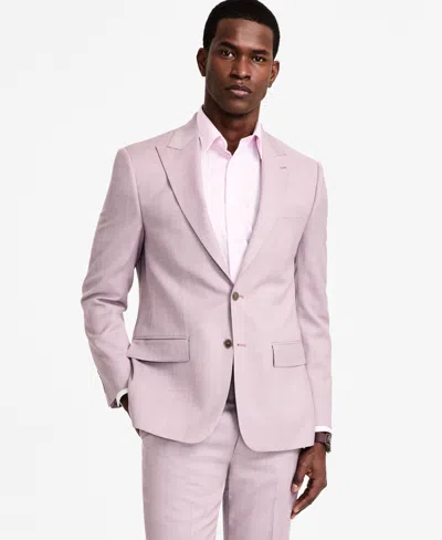 Calvin Klein Men's Slim Fit Wool Blend Suit Jacket In Pink