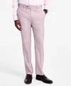 Calvin Klein Men's Slim-fit Wool Blend Suit Pants In Pink