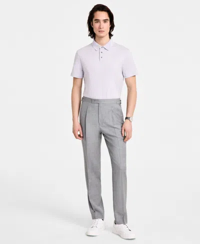 Calvin Klein Men's Slim-fit Wool Dress Pants In Gray