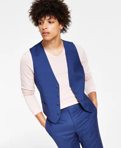 CALVIN KLEIN MEN'S SLIM-FIT WOOL INFINITE STRETCH SUIT VEST