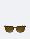 Calvin Klein Men's Slim Modified Rectangle Sunglasses