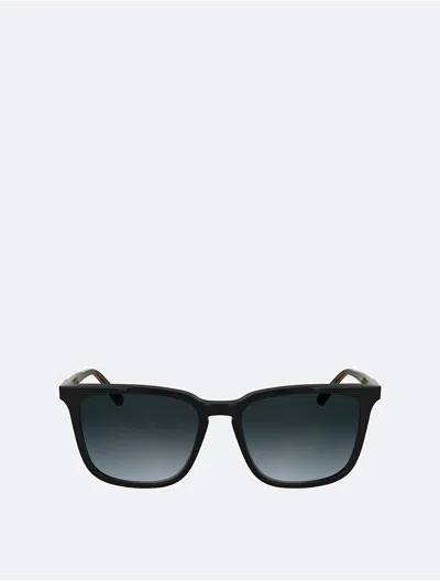 Calvin Klein Men's Slim Modified Rectangle Sunglasses