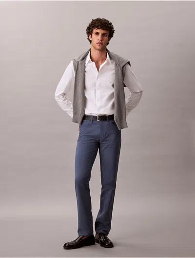 Calvin Klein Slim Stretch 5-pocket Pant In Blue