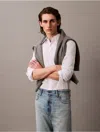 Calvin Klein Men's Slim Stretch Button-down Shirt In White
